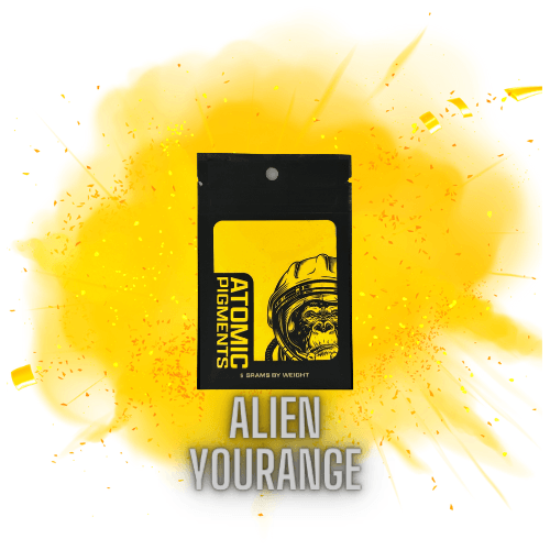 Alien Yorange Mica Powder Pigment - Bidwell Wood & Iron