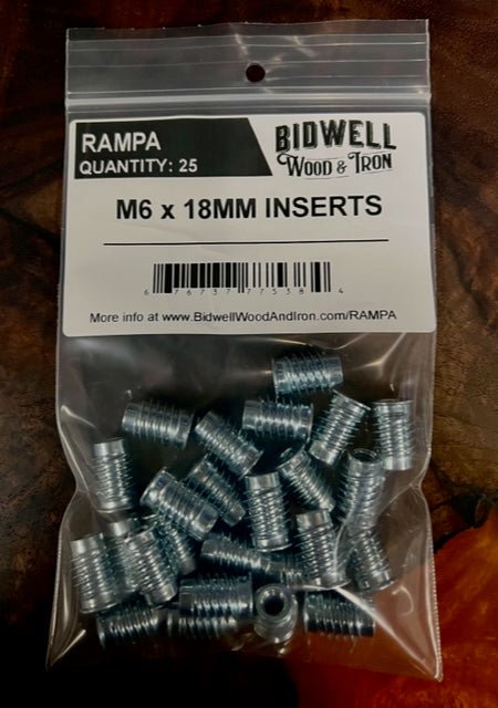 M6 RAMPA Inserts - Bidwell Wood & Iron