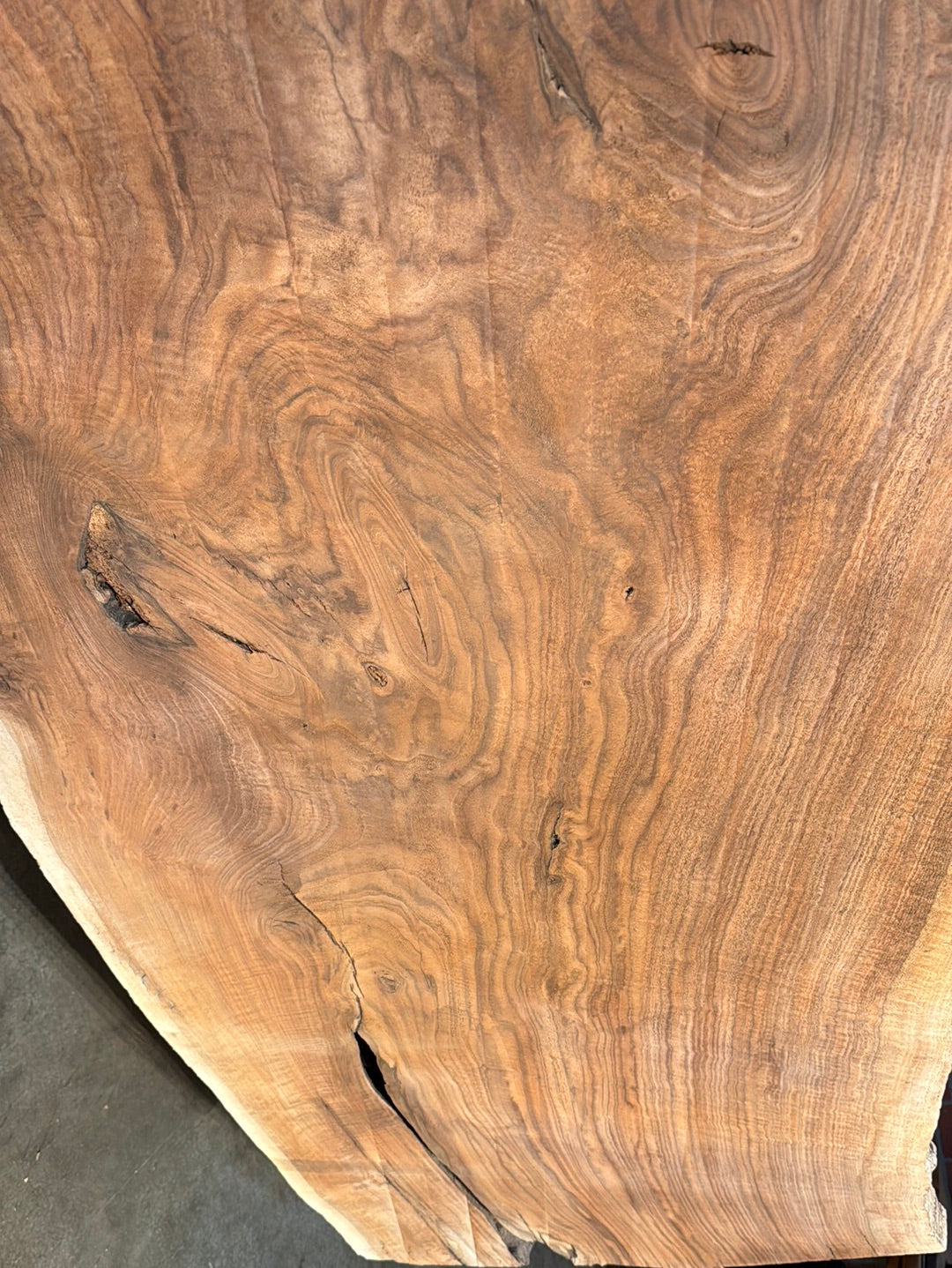 Claro Black Walnut Live Edge Slab 2.125"T x 36"W to 58"W x 86"L # NT38275A