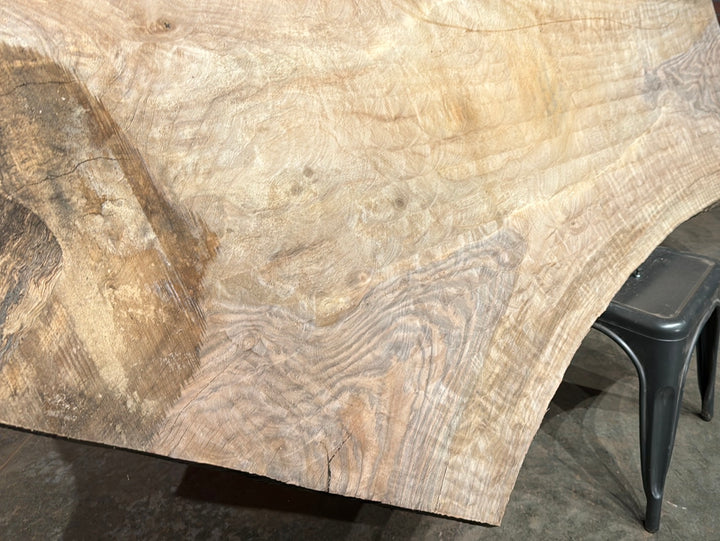 Bastogne / Paradox Black Walnut Live Edge Slab 2.125"T x 23"W to 45"W x 80"L # CY71768D