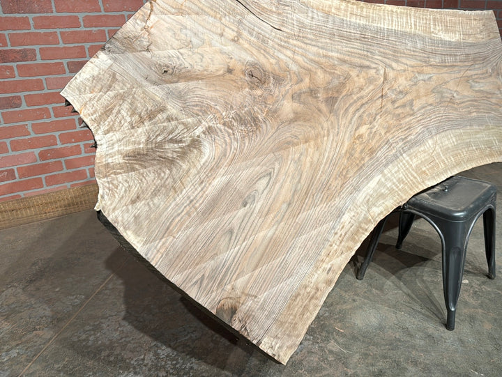 Bastogne / Paradox Black Walnut Live Edge Slab 2"T x 26"W to 34"W x 82"L #CY71768E