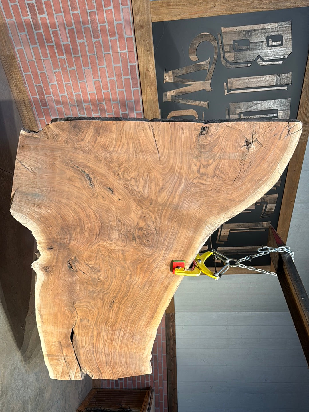 Claro Black Walnut Live Edge Slab 2.125"T x 36"W to 58"W x 86"L # NT38275A