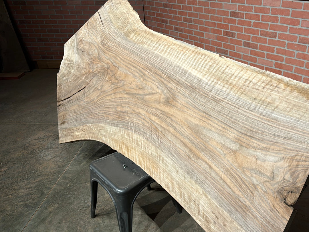 Bastogne / Paradox Black Walnut Live Edge Slab 2.125"T x 29"W to 40"W x 80"L #CY71768F