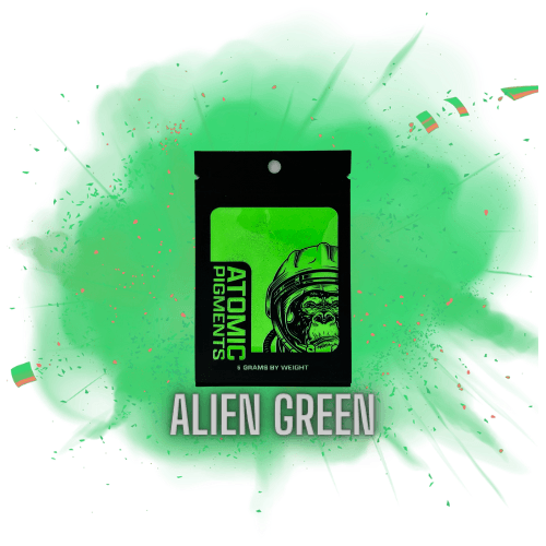 Alien Green Mica Powder Pigment - Bidwell Wood & Iron