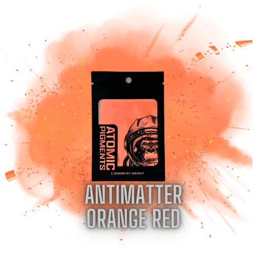 Antimatter Orange Red Glowing Mica Powder Pigment - Bidwell Wood & Iron