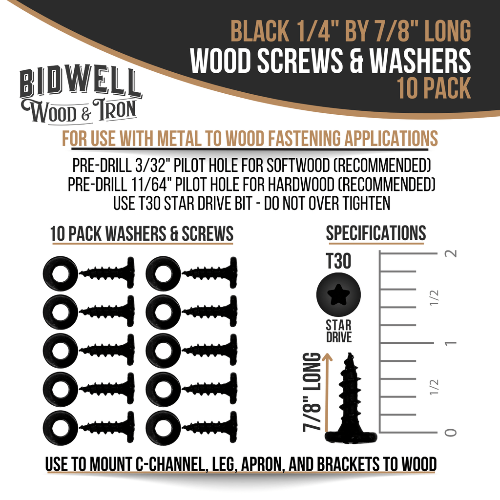 black-wood-screws-and-washers-
