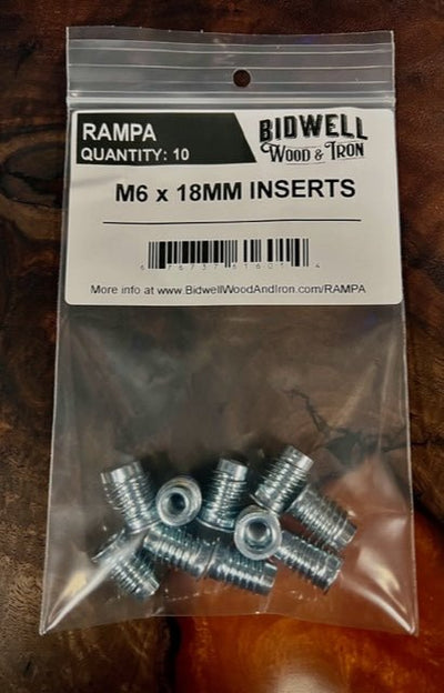 M6 RAMPA Inserts - Bidwell Wood & Iron