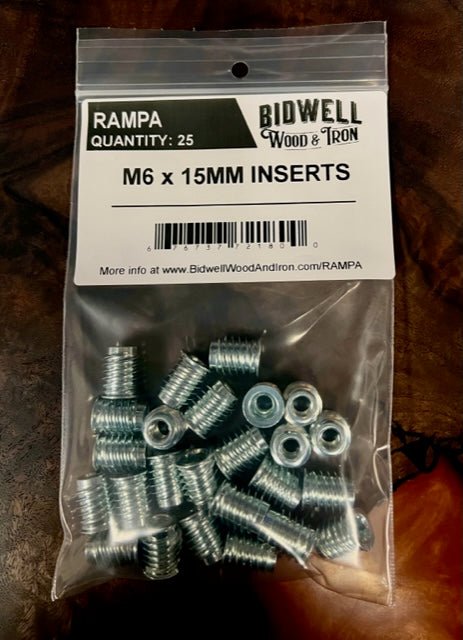 M6 RAMPA Inserts - Bidwell Wood & Iron